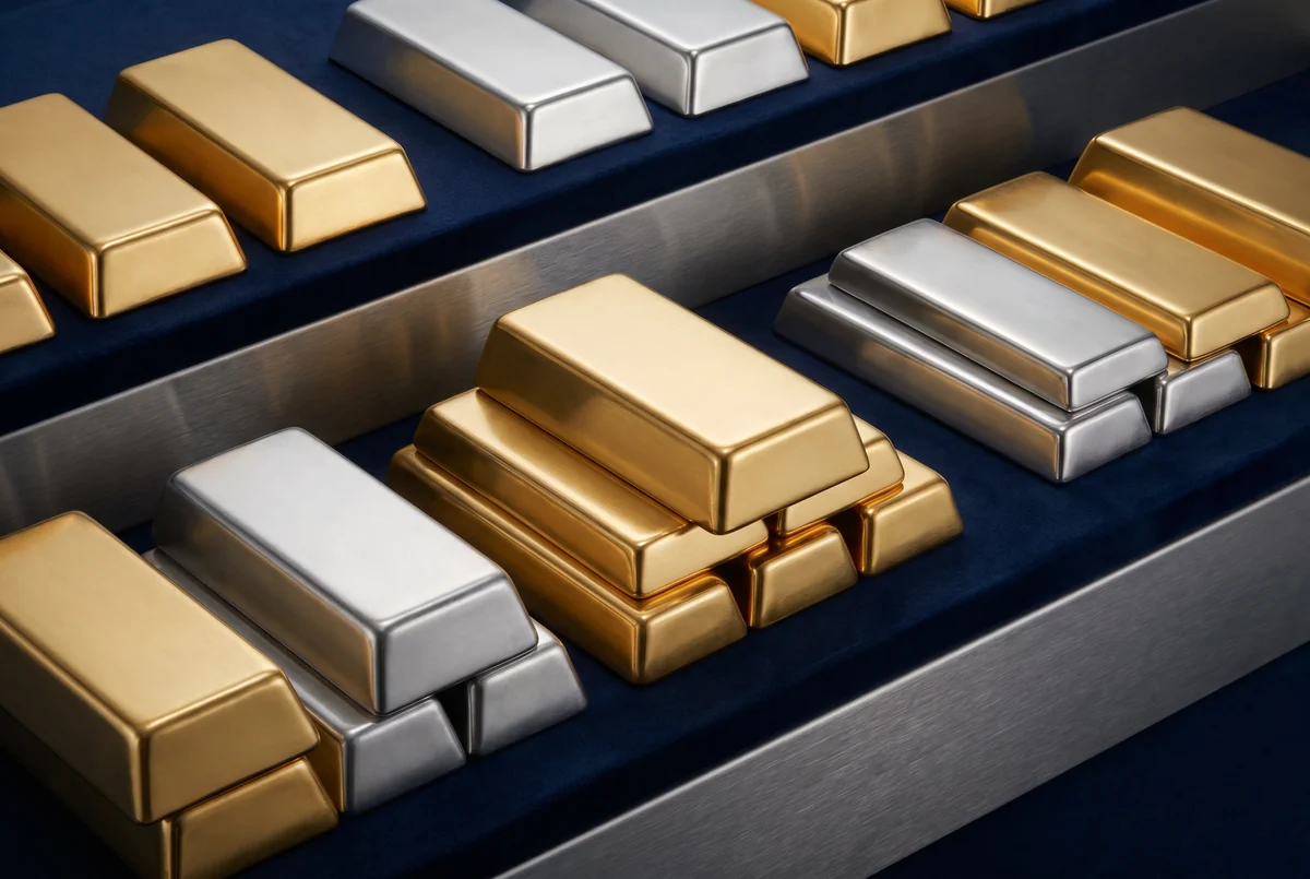 Unmarked precious metals bullion bars